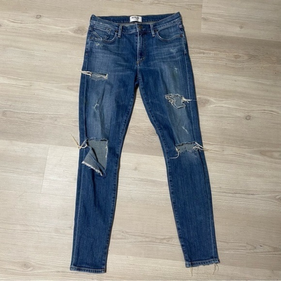 Agolde distressed skinny jeans - Picture 8 of 9